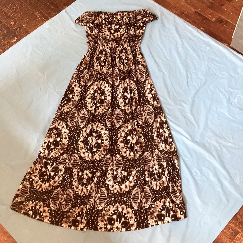 Grass collection, long, sleeveless dress, S